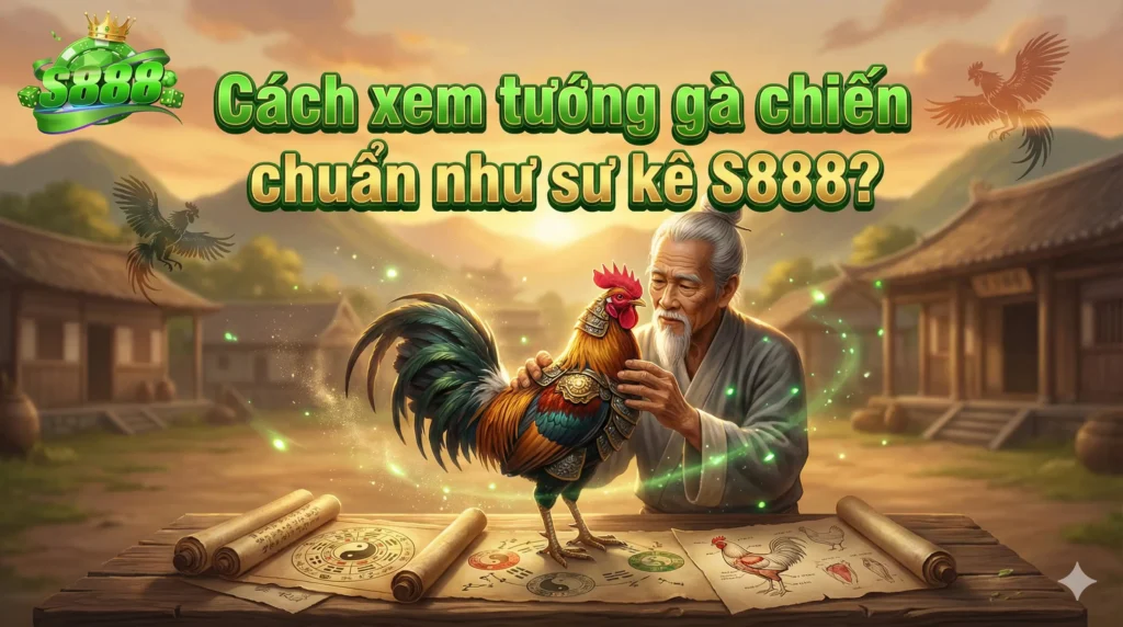Cách xem tướng gà chiến chuẩn như sư kê S888