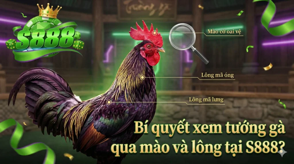 Bí quyết xem tướng gà qua mào và lông tại S888