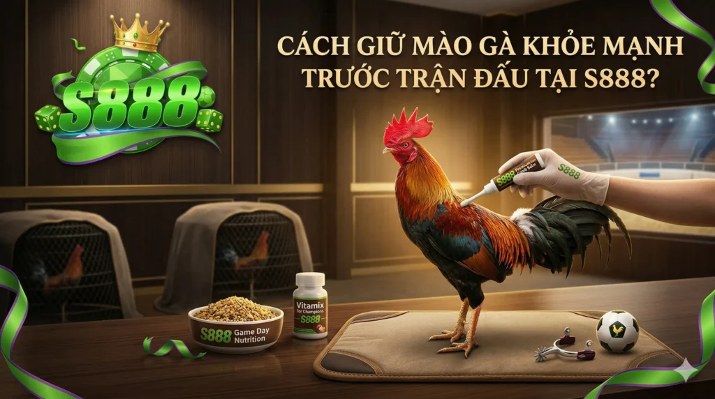 Cách giữ mào gà khỏe mạnh trước trận đấu tại S888