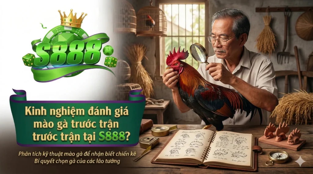 Kinh nghiệm đánh giá mào gà trước trận tại S888