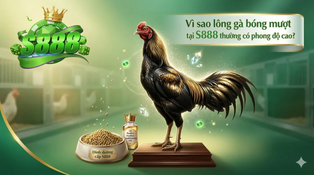 Vì sao lông gà bóng mượt tại S888 thường có phong độ cao?