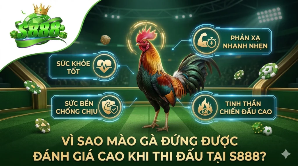 Vì sao mào gà đứng được đánh giá cao khi thi đấu tại S888?