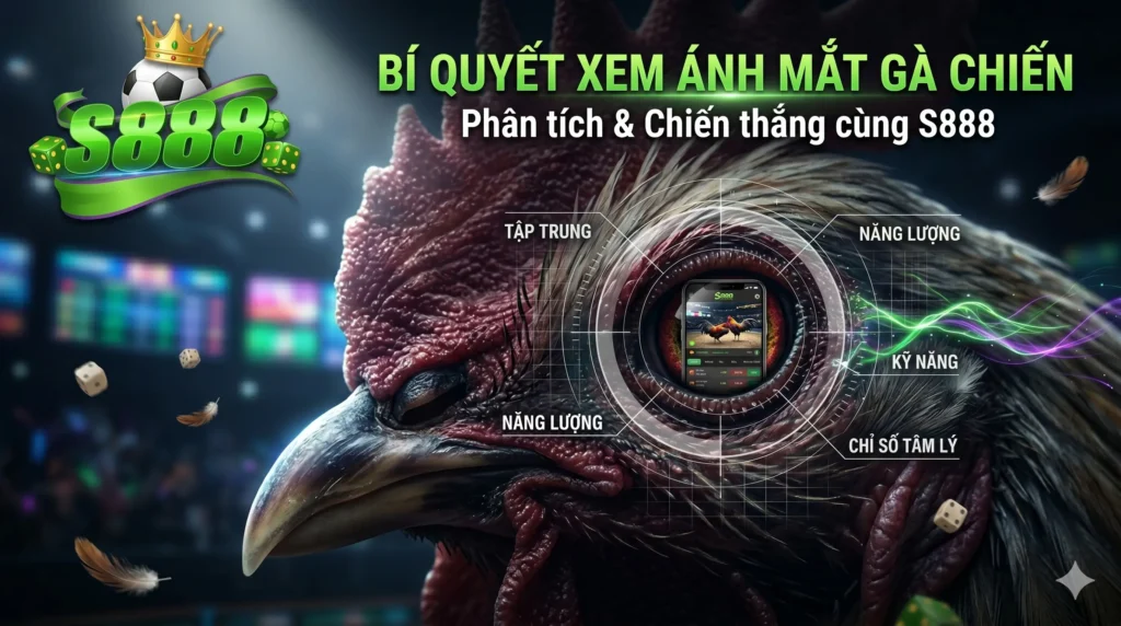Bí quyết xem ánh mắt gà chiến khi theo dõi S888
