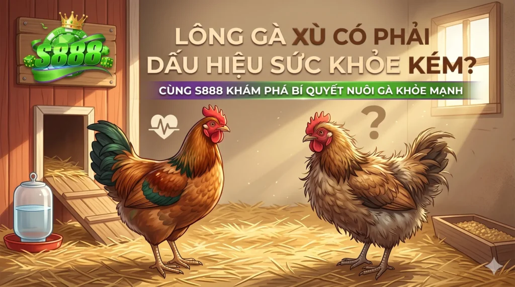 Lông gà xù có phải dấu hiệu sức khỏe kém tại S888?