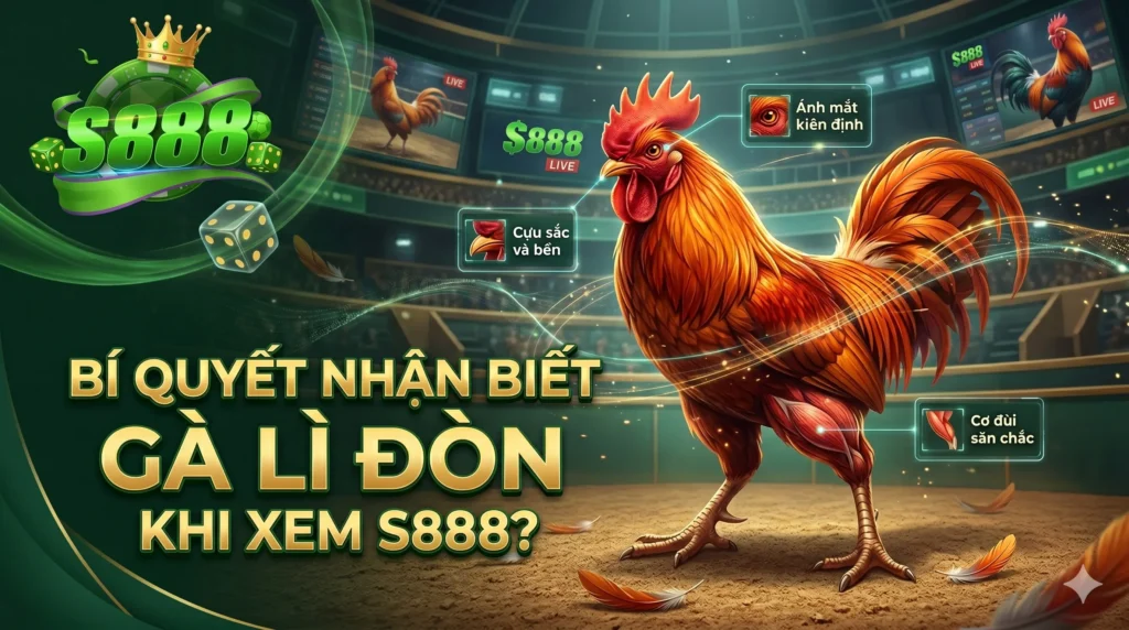 Bí quyết nhận biết gà lì đòn khi xem S888